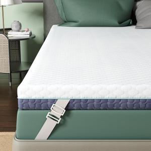 2 Inch Memory Foam Mattress Topper California King, Soft Mattress Topper for Pain Relief, Orthopedic Bed Topper with 2-Sided Breathable Cover, Ergonomic 5-Zone Design, CertiPUR-US Certified