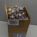 2 Pcs Christmas Ball Garland 6 ft Ball Ornaments Christmas Bulb Garland Xmas Tree Bauble Decorations for Party Supplies Indoor Outdoor Home Office Decoration Accessories(Silver)