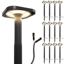 LED Pathway Light, Square, Low Voltage, Selectable CCT, 200 Lumens, 12ct