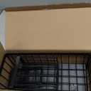 Cisily Kitchen Sink Caddy Organizer with High Brush Holder, Sponge Holder for Sink, 304 Rustproof Stainless, Kitchen Countertop Soap Dispenser Organizer, Kitchen Decor and Accessories (9.25, Black)