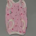 Dogs Recovery Suit Post Surgery Shirt for Puppy, Wound Protective Clothes for Little Animals(Pink Stars-XXS)