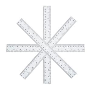 2 x 4 Pack Plastic Ruler 12 Inch Bulk for Classroom School Office Supplies for Kids，Clear Rulers，mm Ruler