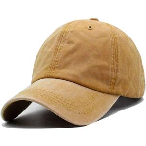 Mommy Jennie Unisex Vintage Washed Distressed Baseball-Cap Twill Adjustable Dad-Hat (A11-yellow-1)