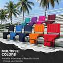SPORT BEATS Stadium Seats with Back Support Bleacher Chairs with Back and Cushion Thick Padded Bleacher Seats Includes Shoulder Strap