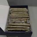 Ravinte 30 Pack 5 Inch Cabinet Pulls Champagne Bronze Stainless Steel Kitchen Drawer Pulls Cabinet Handles 5 InchLength, 3 Inch Hole Center