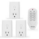 TiFFCOFiO Remote Control Outlet Plug, Indoor Wireless Light Switches, 100ft Range Remote Control, 15A/1875W, ETL Listed