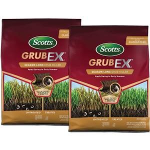 2 x Scotts GrubEx1 Season Long Grub Killer Protects Lawns Up to 4 Months, 5,000 sq. ft., 14.35 lbs. (2-Pack)