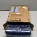 HOUCHICS Small Footstool Ottoman, Velvet Wooden Foot Stool Ottoman with Wood Legs, Sofa Footrest Extra Seating for Living Room Entryway Office(Blue 1PACK)