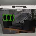 Victrola Montauk Vinyl Record Player, 3-Speed Belt Driven Turntable with Stereo Bluetooth Speaker Pair, RCA Output & 3.5mm Headphone Jack, Removable Dust Cover, Black Wood Finish