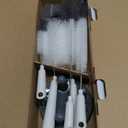 MR.SIGA 5 Pack Bottle Brush Cleaning Set with Storage Holder, Cleaning Brushes for Long Narrow Neck Bottles, Water Bottles, Baby Bottles, Tumblers, Drinking Glasses, Strews