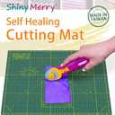 Cutting Mat A0 around 36" x 48", Self Healing cutting mat Double Sided 5-Ply Cutting Mats for Crafts, Fabric, Sewing, Quilting, Workbench, Scrapbooking, Projects, Green/Green -Shiny Merry