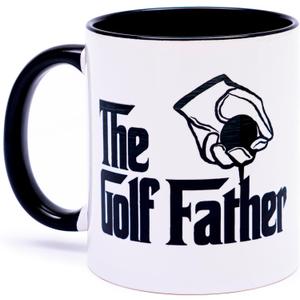 decorluxes Golf Gifts for Dad 11oz Ceramic Mug, Best Dad by Par Mug, Funny Golf Gift for Men, Husband, Gifts for Fathers Day, Birthday (Design 2)