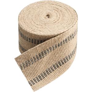 YaeCCC Craft Jute Webbing Tape, 3.5" x 10 Yd,11 lbs Heavy-Duty for Chair Repair, Crafting, Burlap Ribbon, Upholstery,Black