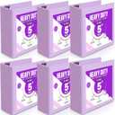 Sinload 6 Pcs 3 Ring Binder, 5 Inch Large Capacity 3 Slant D Ring Binders with Pockets, 8.5" x 11" Presentation Folder View Binder with Customizable Clear Cover for Documents Files Projects (Purple)