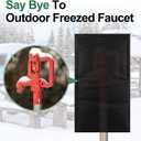 2 Pack Outdoor Faucet Cover Winter 25H x 13.5W Freeze Heat and Proof Protector for RV Park & Yard Hydrant Outdoor Water Faucet Cover for Garden Lawn Sprinkler Systems