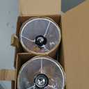 Desk Lamp & Table Lamp Set of 2, Bedside Lamps for Night Stands - Modern Small Table Lamps with Marble Base, Fabric Shade, Mini Pull Chain Bedroom Lamps for Living Room, Office, Reading (Gold)