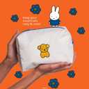 The Crme Shop Miffy Perfect Travel Makeup Bag, Cute Zipper Pouch, Spacious, Durable, Lightweight Cosmetic Organizer, Official Miffy Design, With Hang Tag & Printed Label 