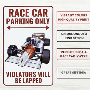 Venicor Race Car Formula 1 Sign - 9 x 14 Inches - Aluminum - F1 Racecar Racing Room Decor for Boys Gifts Decorations Stickers Track Poster Stuff