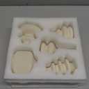 Small White Ceramic Vases Set of 5, Mini Decorative Boho Vases for Flower, Wedding & Home Decor