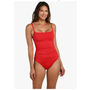 Women's One Piece Swimsuit Island Goddess Shirred Side Women's Bathing Suit, M