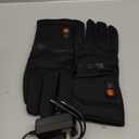 Royalrose Heated Gloves Liners for Men Women, Rechargeable Waterproof Winter Thin Heated Work Gloves with Arthritis Raynaud's Relief for Ski Golf Hiking Driving (Medium, Black)