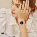 Bling Band Compatible for Samsung Galaxy Watch 8 40mm 44mm/8 Classic 46mm Bands, Diamond Butterfly Metal Bracelet Rhinestone Strap for Galaxy Watch 8/8 Classic