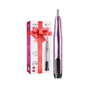 COSLUS Cordless Nail Drill Electric File: Professional for Acrylic Gel Dip Powder Nails Portable Nail Drill Machine Kit for Manicure Pedicure Nail Set with Everything Rechargeable Lightweight