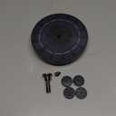 AISITIN Solar Fountain Pump 2.5W, 6.7" Solar Powered Water Fountain Pump for Bird Bath, solar pump for fountain with 6 Nozzles for Garden, Ponds, Pool, Fish Tank, Outdoor and Aquarium (Black)