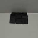 Non Slip Furniture Pads - 2x2 Anti Skid Caster Cups, 12PCS Square Furniture Coasters for Hardwood Floors, Anti Slide Furniture Cup Bed Floor Protectors, Furniture Stoppers to Prevent Sliding(Black)