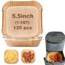 Small Air Fryer Liners for Cosori 2.1qt Air Fryer, Mini Air Fryer Liners Disposable 2 2.1 2.6 3QT, 5.5 Inch Air Fryer Liners