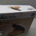 bella Flip-n-Store Waffle Maker with EverGood Ceramic Nonstick Coating, Fits-anywhere Kitchenware, Power Indicator Light, Cool Touch Handle & Cord Wrap, 7 Wide & 1" Deep Plates, 1000 Watt, Oatmilk