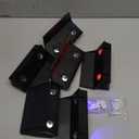 Fence Lights Solar Powered, 6-Pack Solar Fence Lights Up/Down Flexible Buttons, IP67 Waterproof for Outdoor, 100LM Bright, Auto Dusk to Dawn for Wall/Stairs/Yard/Railing/Deck/Pathway (White & RGB)