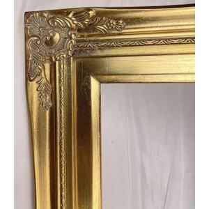 TP Picture Frame 16 x 20 inch Antique Gold Ornate Baroque Wood (No Glass and Backing) 3 Wide