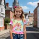 Magic Shirt for Toddler Baby Girls Magical Kingdom Tshirt Cute Castle Outfit Holiday Family Vacation Summer Tee Top (9-10 Years, Tie-dye-b)