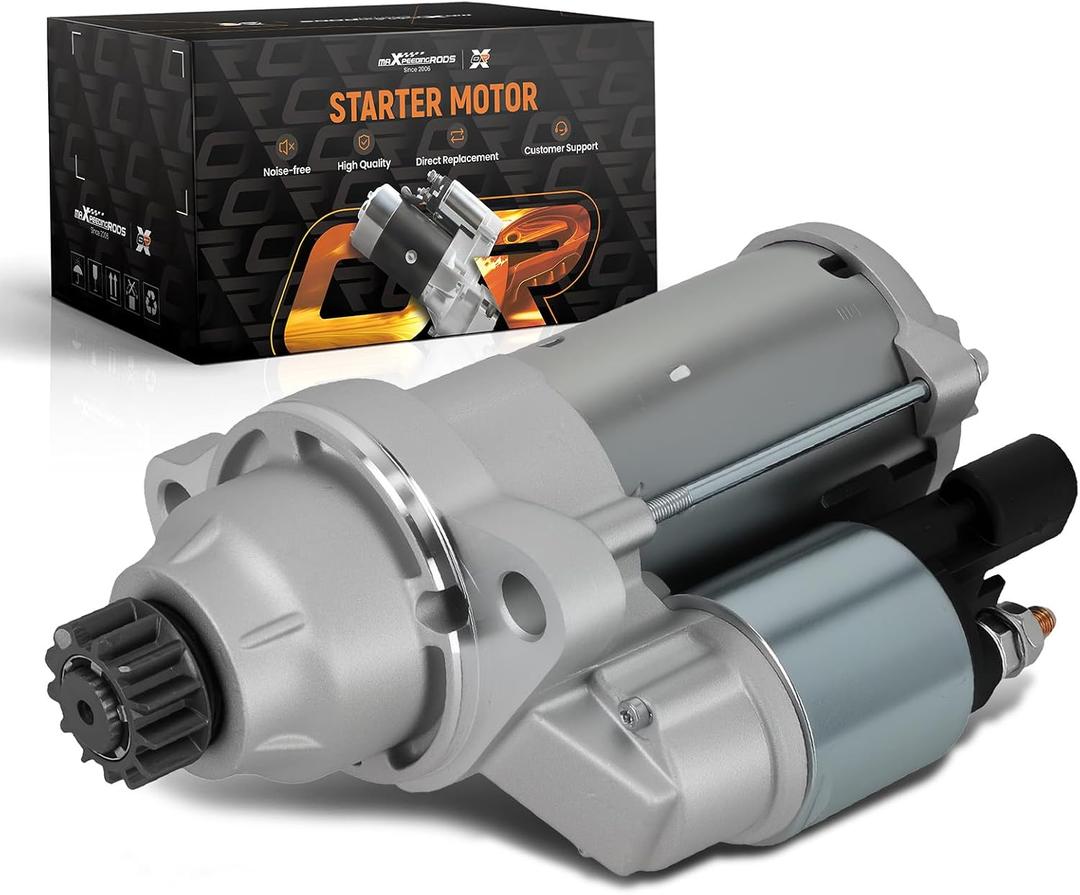 maXpeedingrods Starter Motor for Volkswagen Jetta 2013-2018, Beetle 2013-2017, Golf 2015-2018, Passat 2014-2020, GTI 2015-2018, 1.4L 1.8L 2.0L, 12V 1.1kW 13 Tooth CCW PMGR, Replace# 30417N 115696