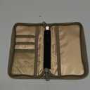 Journal Cover for Field Notes & Moleskine Cahier 3.5 x 5.5, Waxed Canvas Notebook Planner Sketchbook Cover with Zipper Pen Holder (Olive)
