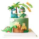 Gyufise 9 Pack Dinosaur Cake Decorations Dinosaur Babyshower Happy Birthday Cupcake Topper Dinosaur Cake Toppers for kids Birthday Baby Shower Party Supplies