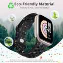 3 x GEAK Nature Friendly Strap Compatible with Apple Watch Bands for Women Men 40mm 38mm 44mm 42mm 41mm 45mm 46mm 49mm, Breathable Sport Replacement for iWatch Bands Series 11 10 9 8 7 6 5 4 3 SE Ultra 2 (Black)