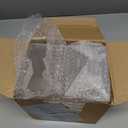 rejomiik Acrylic Dryer Sheet Holder Clear Dryer Sheet Dispenser Container Box with Lid and Anti Scratch Film for Laundry Room Fabric Softener Sheets Storage Organization, Transparent (Medium)