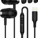 for iPhone Headphones Wired with Lightning Connector for iPhone 14/14 Pro Max/14 Plus/13/13 Pro Max/12/11/SE/XR/XS/X/8 Plus/7/6, in-Ear Apple Lightning Wired Earphones Ear Buds Corded for iPad iPod