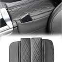 Center Console Armrest Cover for Mercedes Benz GLC X254 350e 300 2023-2025, C Class C300 2022-2025, Leather Armrest Console Cover with Side Storage Pockets