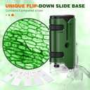 100x-250x Pocket Microscope for Kids Adults, Protable Handheld Miniscope, Mini Microscope Kit for Kids Adults Home School Lab Biology Science Education, Green