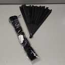 Joyline Boots on The Ground Fan,Large Black Line Dance Popping Fans,Chinese Classic Folding Hand Fan Clacking Fans for Dancing,Performance,Exercise