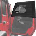 Car Window Screens for Camping, Blackout Shades for Car Side Windows,Jeep Window Covers Fit for Jeep Wrangler, Jeep Cherokee, Compass, Grand Cherokee, Liberty, Renegade, Rubicon, Gladiator JT (Front)