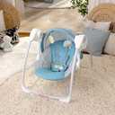 Ingenuity: ity by Ingenuity Sun Valley Canopy Portable Swing - Canopy, 2 Toys, 2-Position Seat Recline, Unisex, for Ages 0-9 Months, Grey