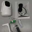 Security Cameras Wireless Outdoor, 2K 3MP Pan Tilt 355 View IP65 Waterproof Rechargeable Battery Powered PTZ WiFi Solar Camera with PIR, Color Night Vision,2-Way Talk,Cloud/SD (1 Count (Pack of 1))