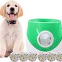 Interactive Dog Toys - Automatic Tennis Ball Launcher for Medium to Large Dogs, Outdoor Exercise & Training, Perfect Home Dog Toy 3 Ball (Greens, Large)