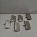 6 Pack Christmas Stocking Holders Ornament Hooks Mantel Weighted Stocking Hangers Metal Hanging Hooks Heavy Duty Stocking Holders Bases for Mantel Fireplace Party Decoration (Silver, 6)