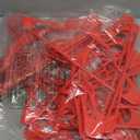 Plastic Clothes Hangers  Heavy Duty Hanger Set, for Organizing Clothes, Dresses, and Coat, Holds Up to 5 lbs, Space-Saving Hangers with Non-Slip Shoulder Grooves, Pack of 30, Red