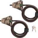 Master Lock Cable Lock, Python Adjustable Keyed Cable Lock, 6 ft. Long Cable, 2 Pack Mossy Oak Country DNA Camouflage